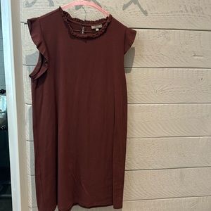Lilla P dress. Mid length  maroon size large